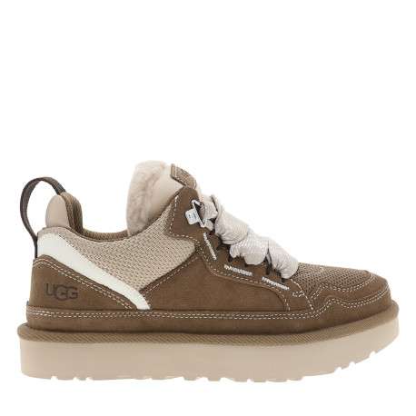 Baskets W Lowmel en cuir marron à talon plat pourvues de lacets épais