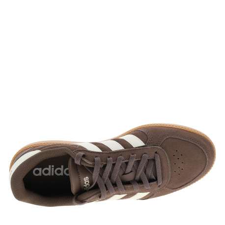Tennis en cuir marron avec un talon plat et une fermeture à lacets - Image 5