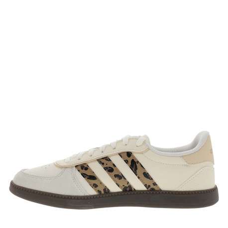 Tennis Breaknet Sleek J en cuir blanc à talon plat pourvues de lacets - Image 3