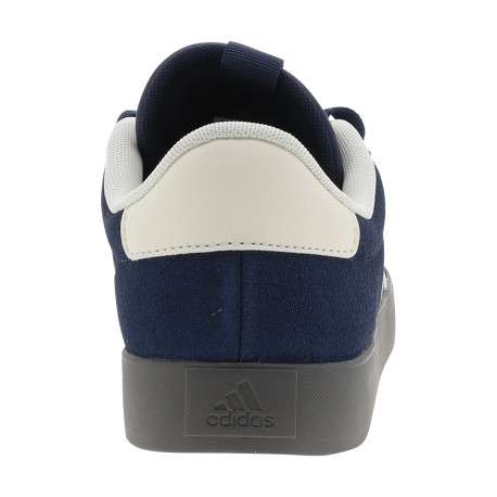 Tennis Vl Court 3.0 en cuir bleu marine à talon plat dotées de lacets - Image 4