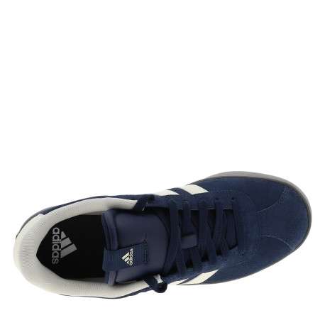 Tennis Vl Court 3.0 en cuir bleu marine à talon plat dotées de lacets - Image 5