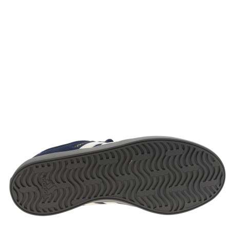 Tennis Vl Court 3.0 en cuir bleu marine à talon plat dotées de lacets - Image 6
