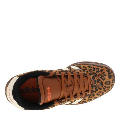 Tennis en cuir léopard avec un talon plateau et une fermeture à lacets - Image 5
