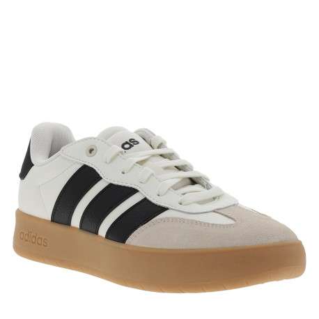 Tennis Barreda Xlg en cuir blanc à talon plat munies de lacets - Image 2