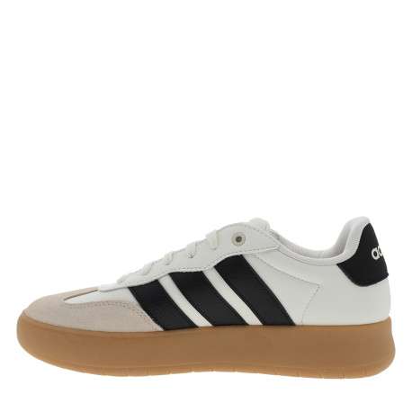 Tennis Barreda Xlg en cuir blanc à talon plat munies de lacets - Image 3