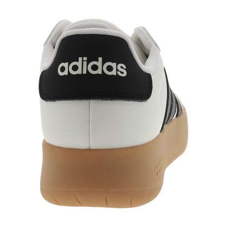 Tennis Barreda Xlg en cuir blanc à talon plat munies de lacets - Image 4