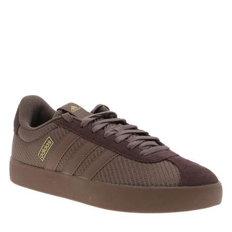 Tennis Vl Court 3.0 chocolat à talon plat avec un revêtement en tissu brodé - Image 2