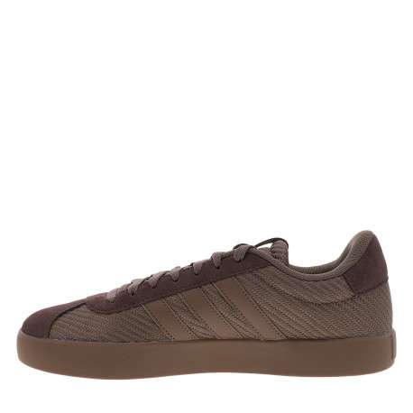 Tennis Vl Court 3.0 chocolat à talon plat avec un revêtement en tissu brodé - Image 3