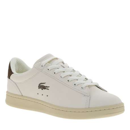Tennis Carnaby en cuir blanc cassé à talon plat pourvues de lacets - Image 2