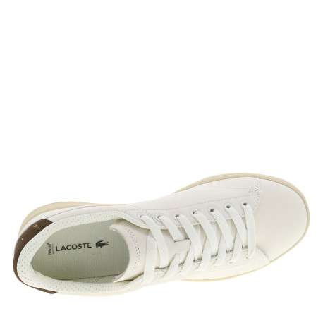 Tennis Carnaby en cuir blanc cassé à talon plat pourvues de lacets - Image 5