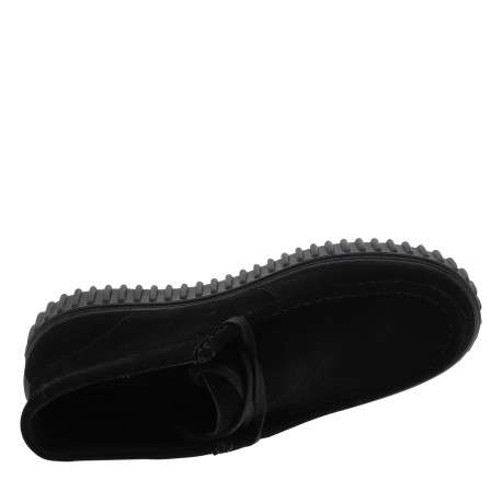 Boots Torhill Hi en cuir noir à talon plat pourvues de lacets - Image 5