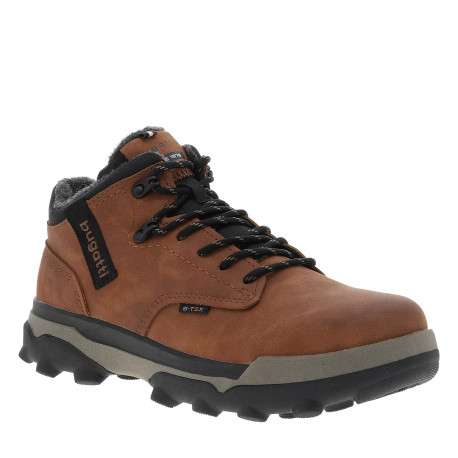 Sneakers multisport cognac à talon plat pourvues de lacets bicolores - Image 2