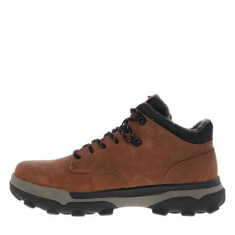 Sneakers multisport cognac à talon plat pourvues de lacets bicolores - Image 3