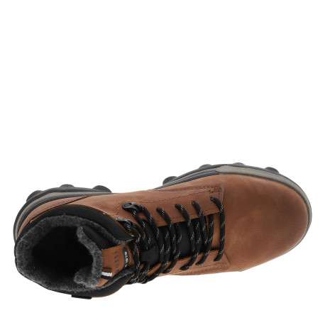 Sneakers multisport cognac à talon plat pourvues de lacets bicolores - Image 5