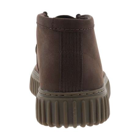 Boots Torhill Hi en cuir nubuck chocolat à talon plat avec des lacets - Image 4
