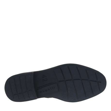 Bottines cognac à talon décroché bas munies de lacets et d'un zip latéral - Image 6
