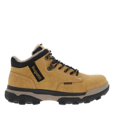 Sneakers multisport beiges à talon plat pourvues de lacets bicolores