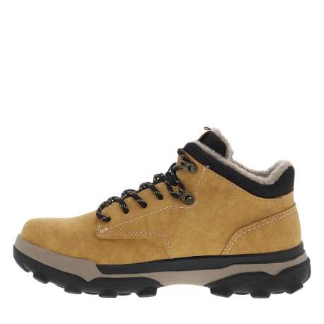 Sneakers multisport beiges à talon plat pourvues de lacets bicolores - Image 3