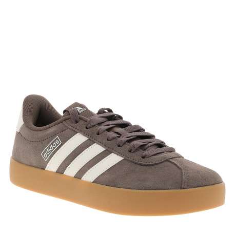 Tennis en cuir marron avec un talon plat et une fermeture à lacets - Image 2