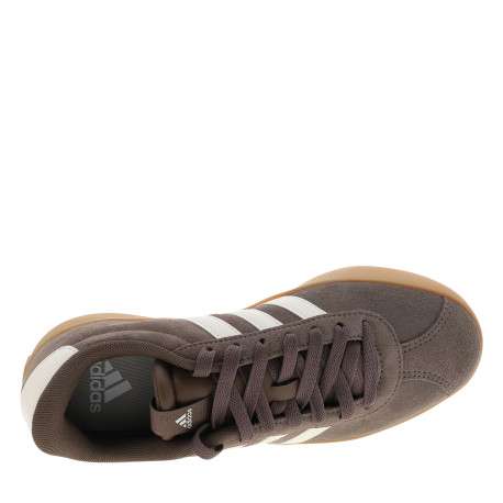 Tennis en cuir marron avec un talon plat et une fermeture à lacets - Image 5
