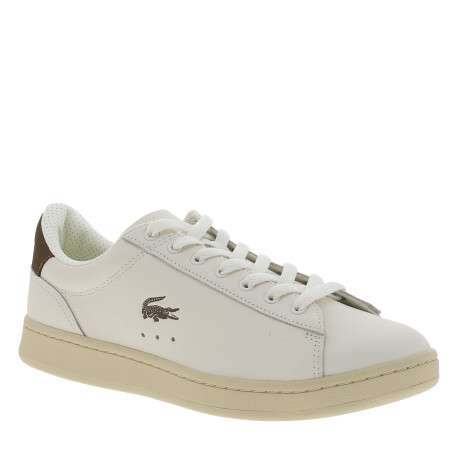 Tennis Carnaby en cuir blanc à talon plat munies d'une semelle beige - Image 2