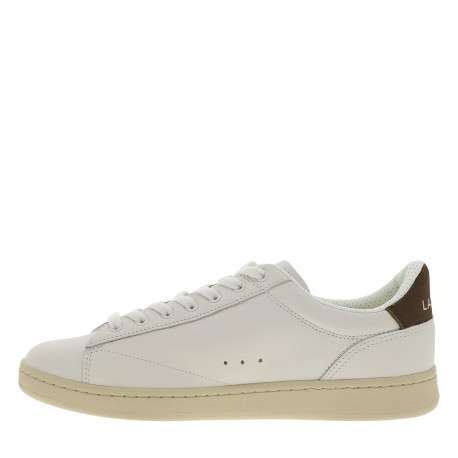 Tennis Carnaby en cuir blanc à talon plat munies d'une semelle beige - Image 3