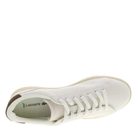 Tennis Carnaby en cuir blanc à talon plat munies d'une semelle beige - Image 5