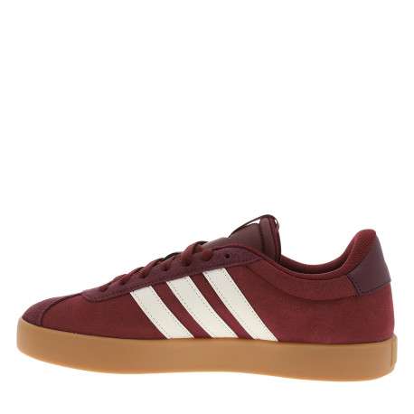 Tennis en cuir prune avec un talon plat et une fermeture à lacets - Image 3