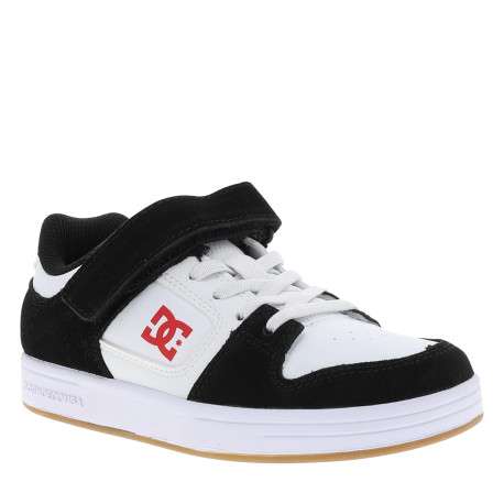 Baskets skate Manteca 4 V en cuir blanches et noir à talon plat et logo - Image 2