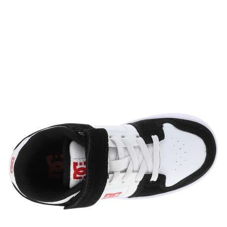 Baskets skate Manteca 4 V en cuir blanches et noir à talon plat et logo - Image 5