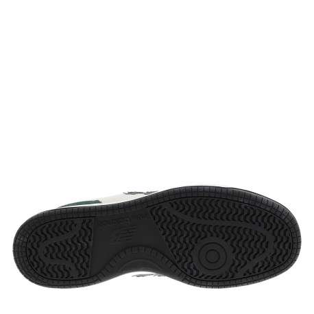 Tennis 480 en cuir vertes et beiges à talon plat pourvues de lacets - Image 6