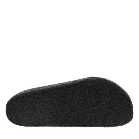 Mules Zermatt en flanelle de laine anthracite à semelle crêpée plate et première nubuck biologique - Image 6