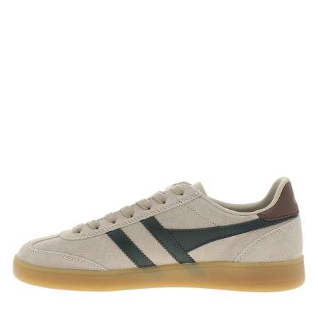 Tennis Viper en cuir beiges à talon plat pourvues d'une fermeture à lacets - Image 3
