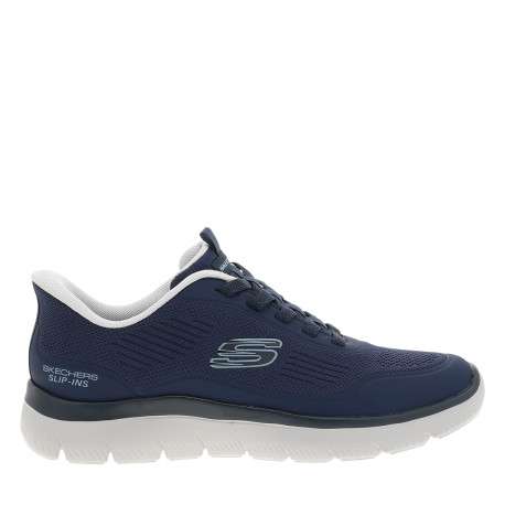 Baskets de running Slip-Ins en tissu mesh bleu marine dotées de slip-on