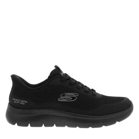 Baskets running Summits Leyter noires à talon plat dotées de lacets slip-on