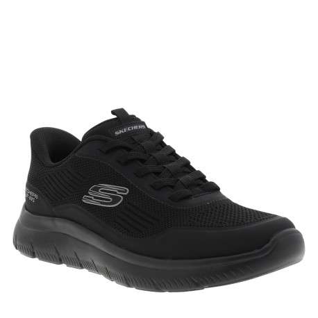 Baskets running Summits Leyter noires à talon plat dotées de lacets slip-on - Image 2