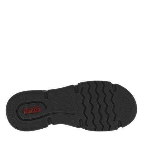 Bottines écrues à talon compensé bas avec des lacets et un zip latéral - Image 6