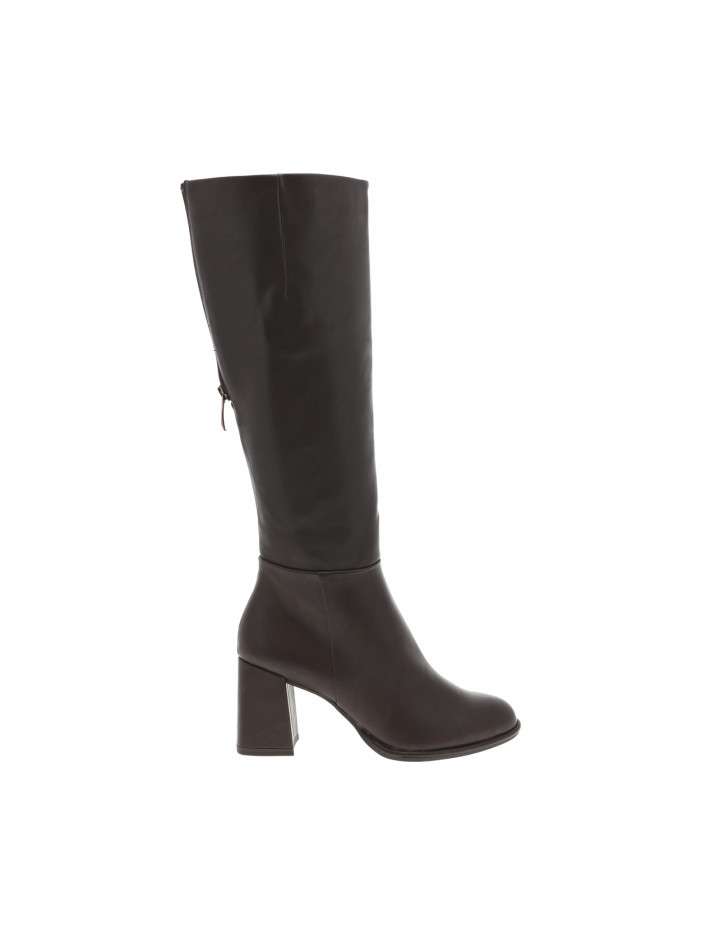 Bottes chocolat à talon...