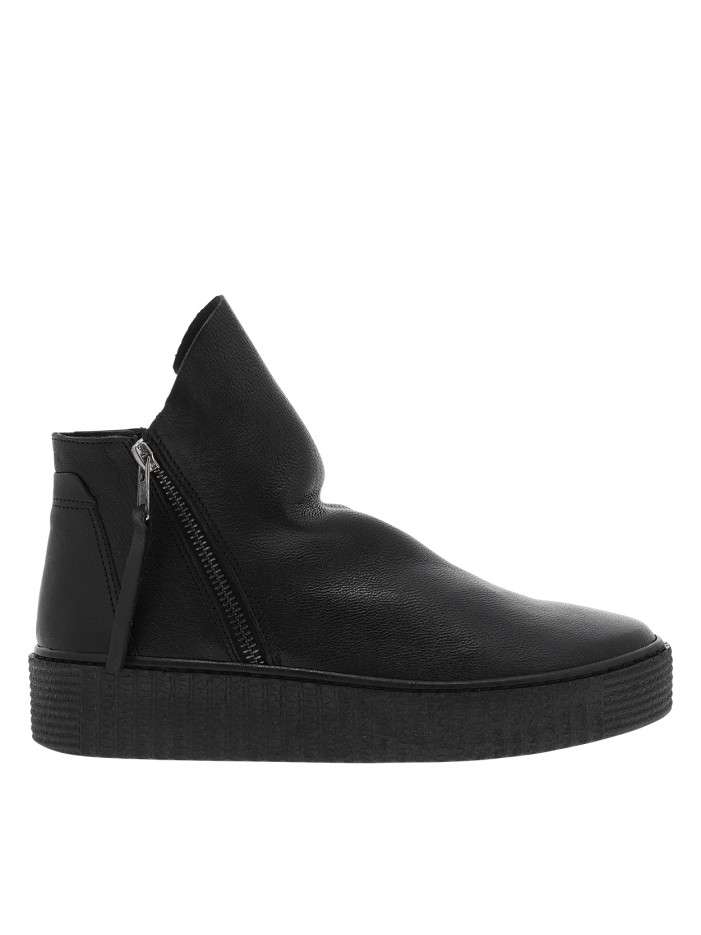 Boots en cuir noires avec...
