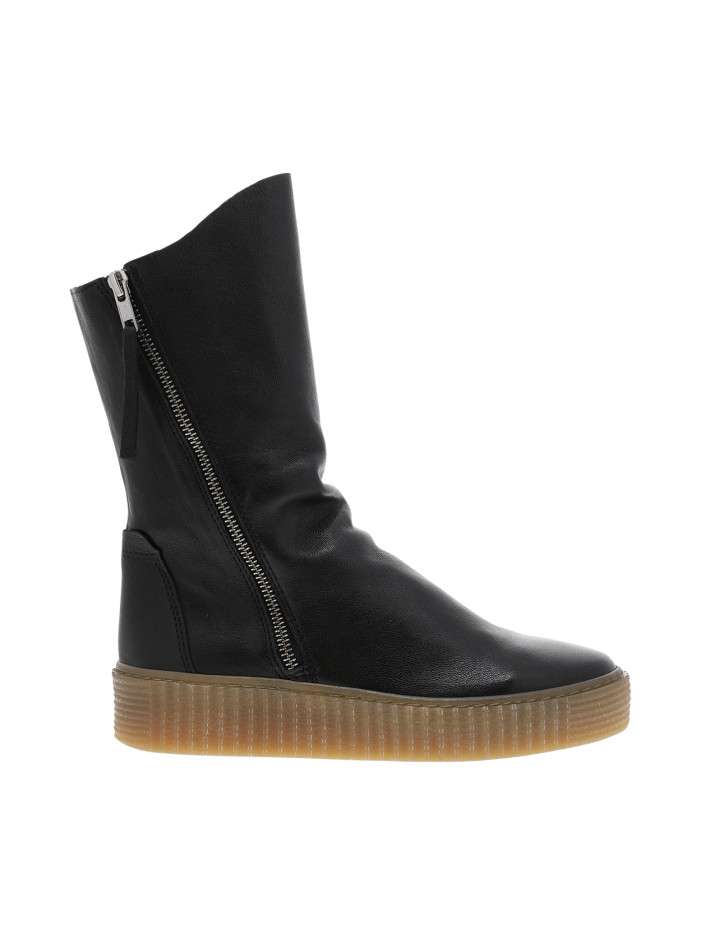 Boots en cuir noires avec...