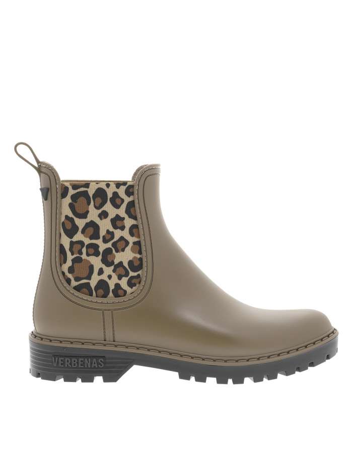 Boots taupe à talon...