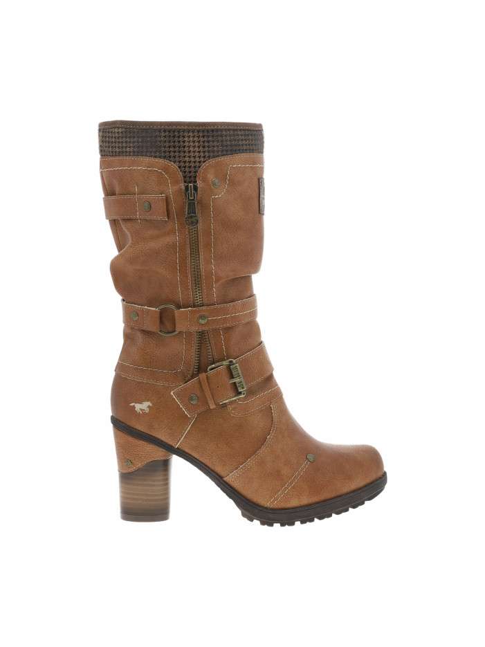 Bottes cognac à talon...