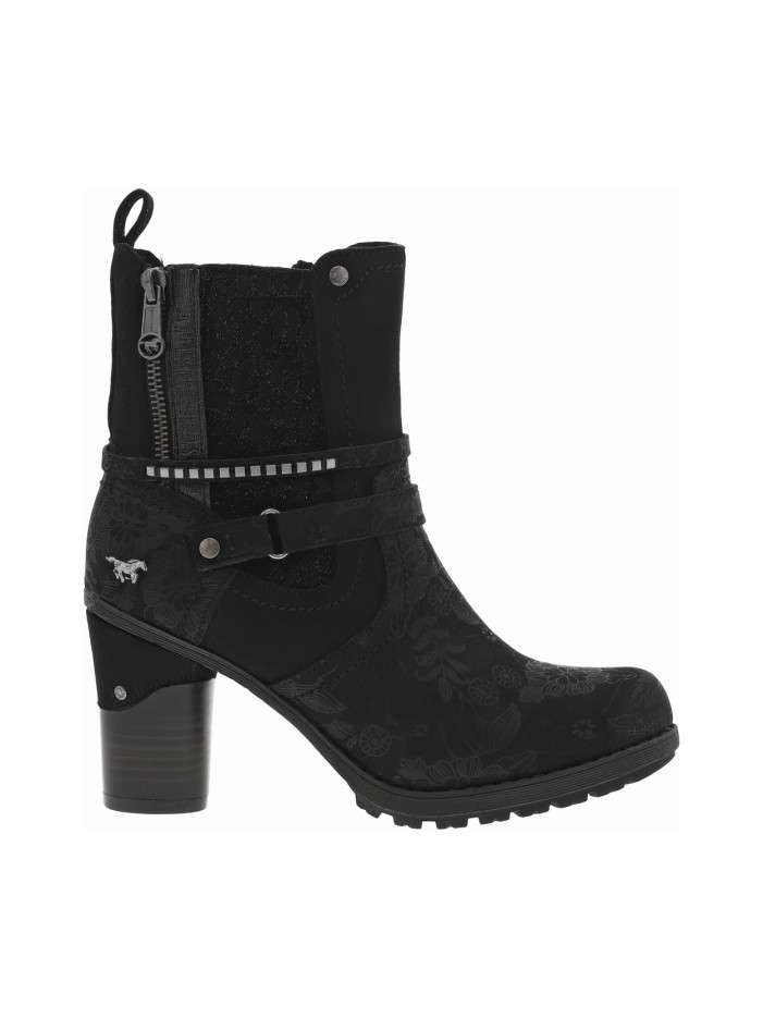 Boots noires à talon...