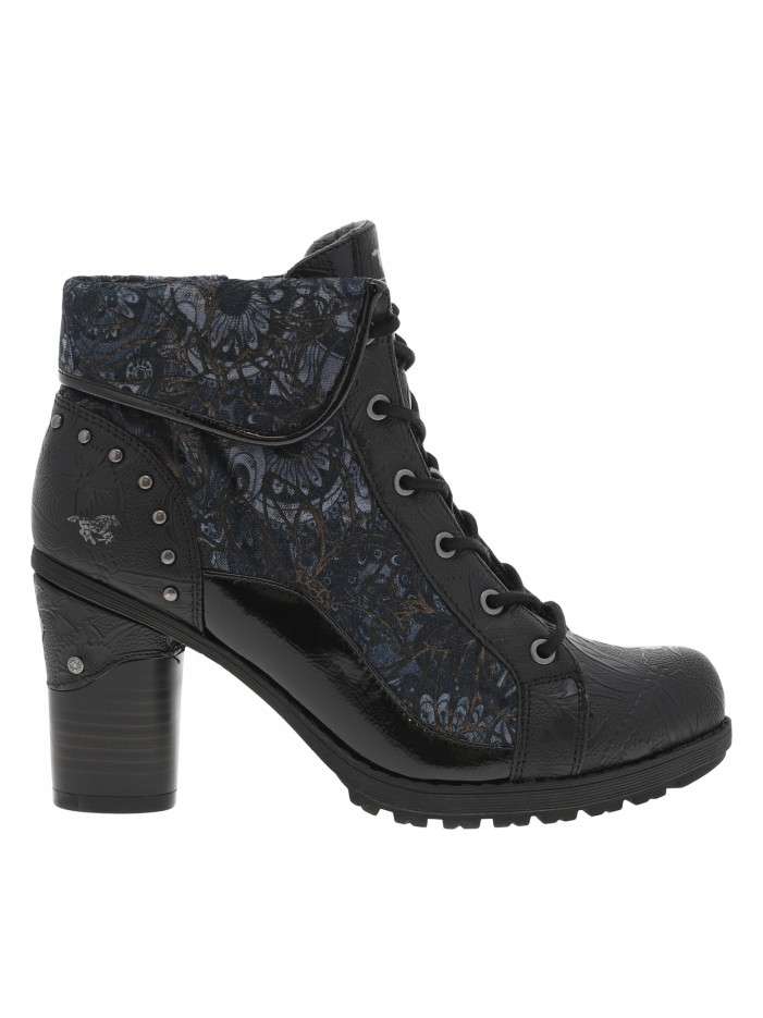 Boots noires et bleues à...