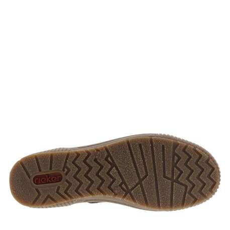 Bottines kaki à talon plat et à lacets et zip latéral avec oeillets colorés - Image 6