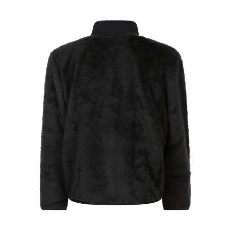 Sweat zippé noir uni muni d'une coupe droite et d'un col montant - Image 2
