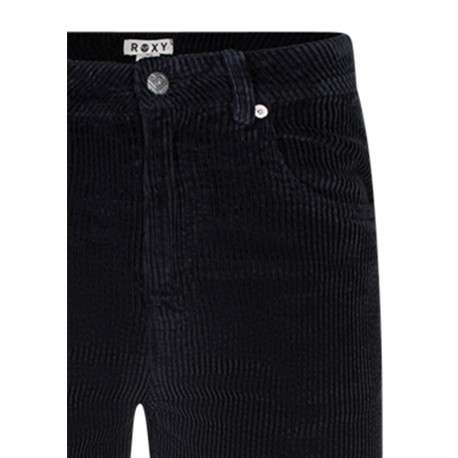 Pantalon en coton anthracite en velours côtelé muni d'une coupe bootcut - Image 3