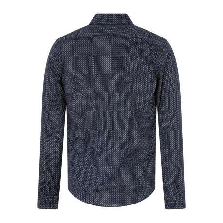 Chemise bleu marine à motifs floraux dotée d'une coupe ajustée - Image 2
