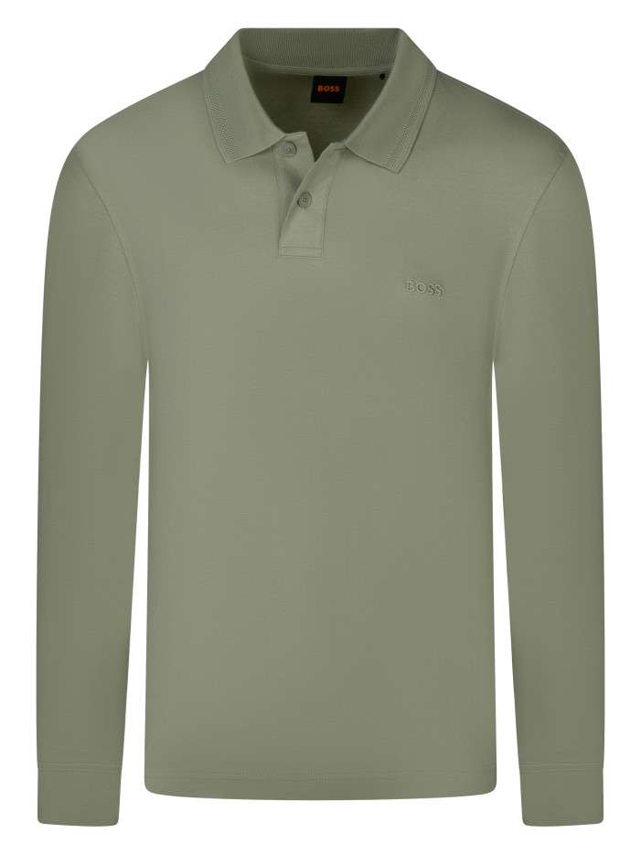 Polo en coton vert à coupe...
