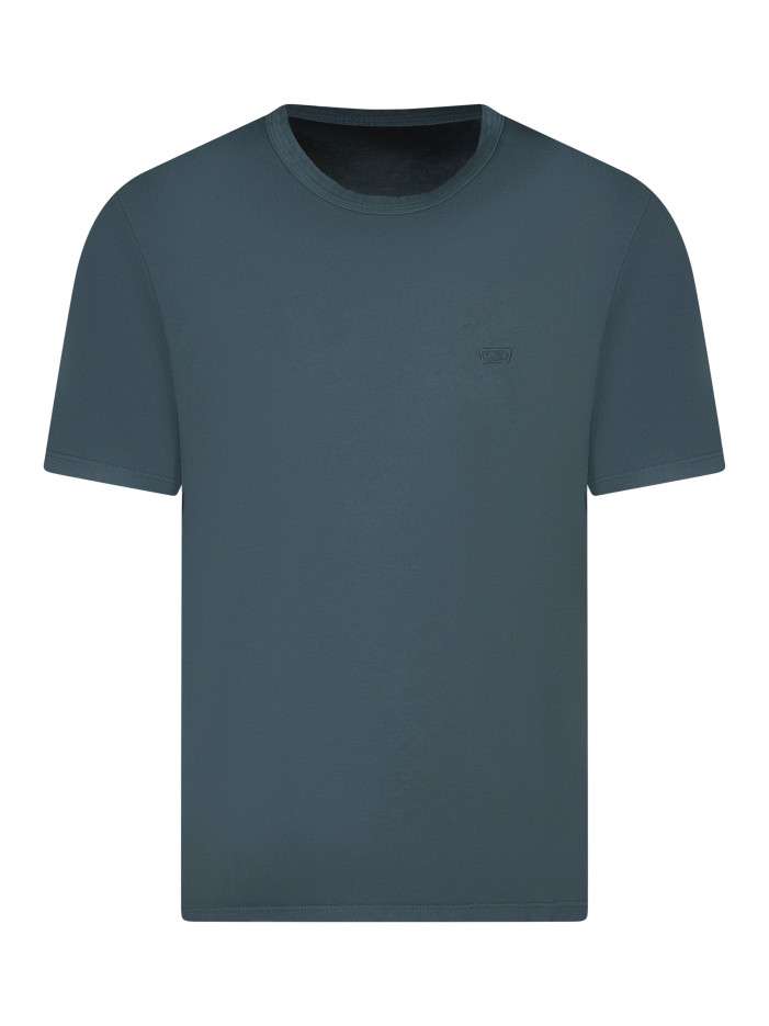 T-shirt en coton vert à...